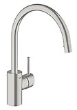Concetto Single-Handle Pull-Down High Arc Kitchen Faucet [並行輸入品]