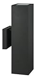 Sunset Lighting F6892-31 Architectural - Two Light Square Outdoor Wall Mount, Black Finish [並行輸入品]