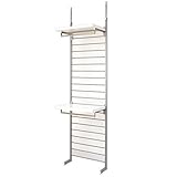 突っ張り式ラダーハンガー 幅約63cm ブレザータイプ ホワイト NJ-0088