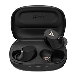 Poly AIノイズキャンセリングマイク搭載 ワイヤレスイヤホン Voyager Free 20 (国内正規品) Bluetooth 適応型アクティブノイズキャンセリング ANC マルチポイント接続 6マイク 2年間メーカー保証 ブルートゥース Windows Mac Chrome Web会議用 イヤホン マイク ブラック×ゴールドロゴ （型番:A28PTAA#UUF）