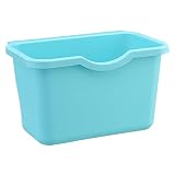 Lying キッチン食器棚ハンギングゴミ箱プラスチック製のデスクトップストレージボックス多機能収納ボックス - キッチンを整えるために使用 ( 色 : 青 )
