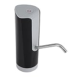 飲料水ポンプ ウォーターポンプ 小型 電気自動 USB充電式 バッテリー ディスペンサー 電動 アウトドア 吸水ポンプ USBケーブル付き 携帯便利 家 学校 オフィス (ブラック)