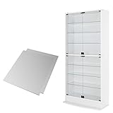 【JAJAN】フィギュアラック サード ワイド 本体 (扉) + 背面ミラー 2枚 幅83cm 奥行29cm ハイタイプ ホワイト 【正規品】[ 鍵付き コレクション ケース ][棚プレ対象商品]