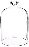 Abbott Collection Gem Top Dome Cloche Medium Clear [並行輸入品]