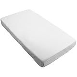 Kushies Baby Fitted Crib Sheet, White Solid by Kushies