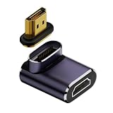 CY アダプター 90 度下向き垂直磁気 8K タイプ A HDMI 2.1 オス - メス ストレート ビデオ アダプター ノートパソコン HDTV 用