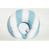 Metro Blue/White/Chocolate Nursing Pillow by Bacati [並行輸入品]