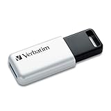 Verbatim バーベイタム USBメモリ 64GB USB3.1(Gen1) スライド式 ストラップホール付き ホワイト USBSLM64GWV1