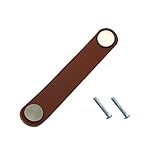 B Baosity ハンドメイド革製　スーツ　ケース　ハンドル　引き出し　キャビネット　レザー　ハンドル　ノブ　 - B