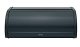 brabantia キッチンストッカー マットブラック 44.5×26.2×17.3cm ロールトップブレッドビン 333460