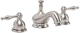 Premier Faucet 119268 Premier Wellington Lead-Free Widespread Two-Handle Lavatory Faucet, PVD Brushe
