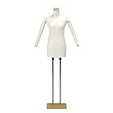 和装ボディマネキン 着付け トルソー フレキ腕付き 木製台 KA-28-IV (アイボリー色)