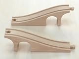 木のおもちゃ　だいわ　トンネル坂（2個セット）　汽車レール