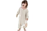 quavey Baby Sleeping Bagコットン長袖Straddle Wearable Blanket withフィート L グリーン