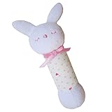 (ボリボンウーフ)boribon oeuf くまさん & うさぎさん スティック ラトル うさぎさん ピンク