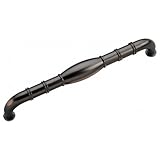 Hickory Hardware K49-OBH Williamsburg Appliance Pull, 12-Inch, Oil-Rubbed Bronze Highlighted [並行輸入品]