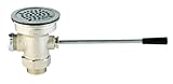 T&S Brass B-3970-VR Waste Drain Valve, Lever Handle, 3-1/2-Inch X 2-Inch and 1-1/2-Inch Adapter, VR 