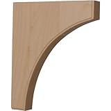 Ekena Millwork BKTW02X10X12CVMA 1 3/4-Inch W by 10-Inch D by 12-Inch H Clarksville Bracket, Maple by