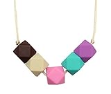 Silicone Baby Teething Necklace For Mom To Wear - BPA Free, Stylish Teether, Baltic Amber Teething N