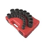 Sunex 2819 1/2-Inch Drive 12-Point SAE Impact Socket Set, 19 Piece by Sunex International [並行輸入品]
