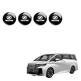 ヴェルファイア VELLFIRE 車ロック保護ステッカー ドアロック鍵穴ステッカーデカール 車用室外ドアハンドル 装飾アクセサリー 車のドアロックカバー プロテクター キーシリンダーエンブレム キーホール キーシリンダーガード 4枚セット (黒, ヴェルファイア VELLFIRE)