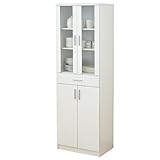 山善(YAMAZEN) ベリーベリーキッチン 食器棚 幅60 ホワイト SSY-1860CB(WH)