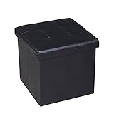 EPCTEK 収納ベンチ 収納スツール PUスツール チェア 折たたみ ベンチ　収納ボックス オットマン 応接チェア　コンパクト スペース活用　一人暮らし　引っ越し祝い