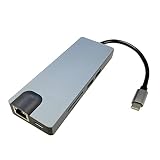 9in1 USB Type Cハブ 100W PD急速充電 イーサネット 4K HDMI USB3.0 SD&Micro イヤホンジャック 3.5mm SDカードスロット VGA搭載 マルチハブ 高速データ転送 ドッキングステーション 変換アダプタ 変換 アダプター ハブ マルチポート マルチ接続 ディスプレイポート