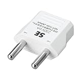 ヤザワ 電源変換プラグ 5個セット（Aタイプ→SEタイプ）KP6-WH 海外で日本の電気製品が使える