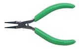 Xcelite RN54 Round Nose Pliers with Green Cushion Grip, Smooth Jaw, 4-1/2 Length by Apex Tool Group