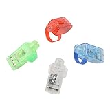 クリスマスフェスティバルのパーティーの装飾のための50の超明るい指の懐中電灯おもちゃのLED指のライトのパック