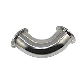 38 mm 1 – 1 / 2 " 1.5 "衛生フェルール90度エルボパイプ継手ss316 Tri Clamp