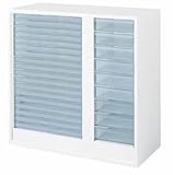 コクヨ　エディア　収納システム　高さ915mmタイプ　下置き　トレーユニットA4深・A3コンビ　幅800×奥行き400mm カラー:SAW（ホワイト）