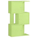 arne オープンシェルフ 3段 飾り棚 ディスプレイ 木 北欧 木製 おしゃれ オープンラック 幅60 扉付き AT DX-3 グリーン