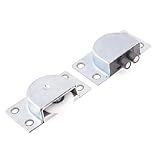 uxcell 戸車　　スライドドアローラー　ワードローブ用　23mm白いホイール　ステンレススチール　セット入り