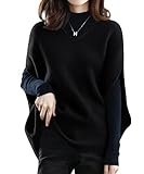 [Ladyangel] ニットベスト レディース トップス Vネック ドルマンスリーブ 重ね着 ゆったり 柔らかい 暖かい 無地 体型カバー 着痩せ オーバーサイズ プルオーバー カジュアル 秋 冬 9色