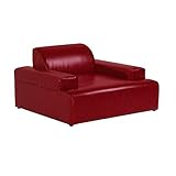 arne ソファー 1人掛け 1人用 肘付き ローソファ 合皮レザー リビング Hunt 1P ダークブラウン