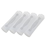 BCP 4pcs Clear Color Silicone Protective Case for 18650 Battery (Clear) [並行輸入品]