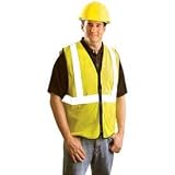 Occunomix LUX-SSGZC-Y4X Class 2 High Visibility Premium Mesh Standard Vest, 4X-Large, Yellow by Occu