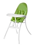 Bloom - Chaise haute Nano châssis blanc - Vert pomme