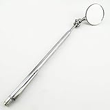 Round Telescopic Rearview Mirrow Extendable Pen Holder Handle Clip Welding Inspection Car Visual Vie