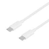 オウルテック ブレイデッドケーブル 高耐久ナイロン Type-C to Type-C 耐屈曲1万回 PD60W 充電／データ転送 ホワイト 2m OWL-CBN1CC20-WH