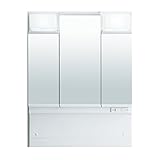 LIXIL INAX （リクシル イナックス） J1シリーズ ミラーキャビネット三面鏡全収納タイプ MD7X1-753TYPU ds-1543015