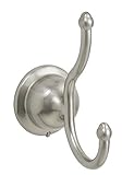 Designers Impressions 100 Series Satin Nickel Double Robe Hook [並行輸入品]