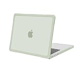 MOSISO 対応機種 MacBook Pro 14インチ ケース M5 M4 M3 M2 M1チップ A3427 A3426 A3434 A3112 A3185 A3401 A2918 A2992 A2779 A2442(2026 2025-2021発売)、ソフト TPU フレーム バンパー 割れ防止 指紋防止 プラスチック ハードシェルカバー(セージ グリーン)