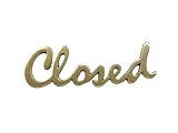 ドゥーブジャパン 欧州金物 サインプレート Closed P ポリッシュ SL175P 1個