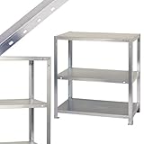 スチールラックのキタジマ スマートラック NSTR-236 幅60×奥行40×高さ75cm 3段 亜鉛メッキ 40kg/段