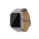 [BONAVENTURA] AppleWatch用 レザーバンド(アダプター:シルバー) シュリンクレザー【38mm/40mm/41mm/42mm, M/Lサイズ】 ([トゥルーグレー ] T40LSV-TG)