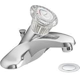 Chateau Single Handle Centerset Low Arc Bathroom Faucet [並行輸入品]