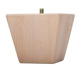 Waddell 2744 Bun足5 / 16 "直径Basswood , 3 – 1 / 2 " x 3 "